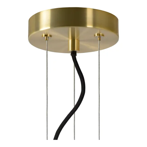 Светильник подвесной Florien 30473/28/62 Lucide янтарный 1 лампа, основание золотое в стиле современный выдувное фото 4